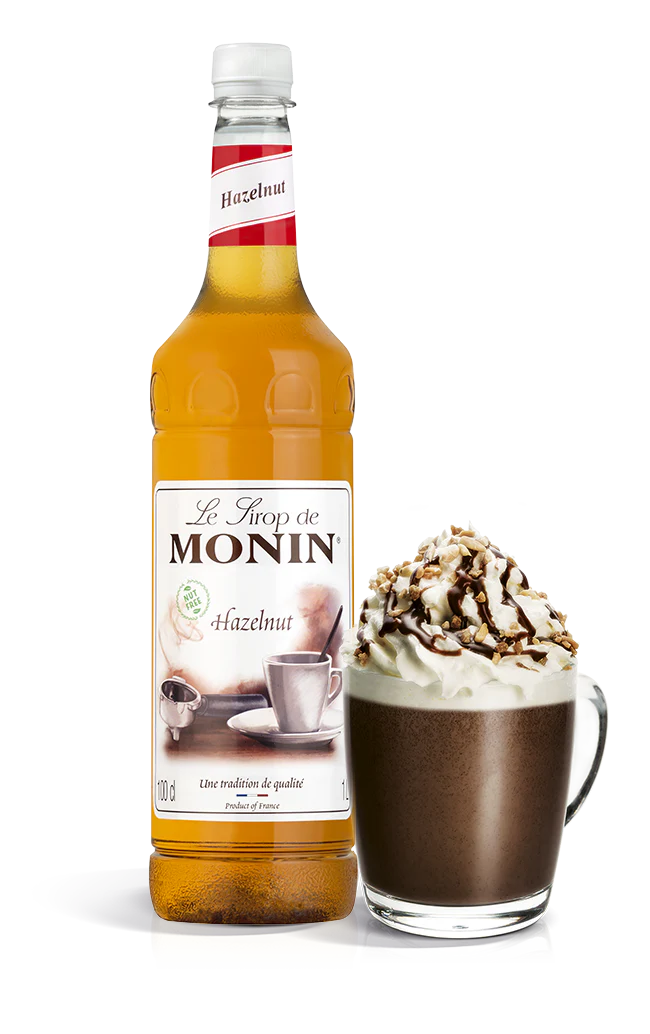 Monin Nut Free Hazelnut Syrup - 1 Litre