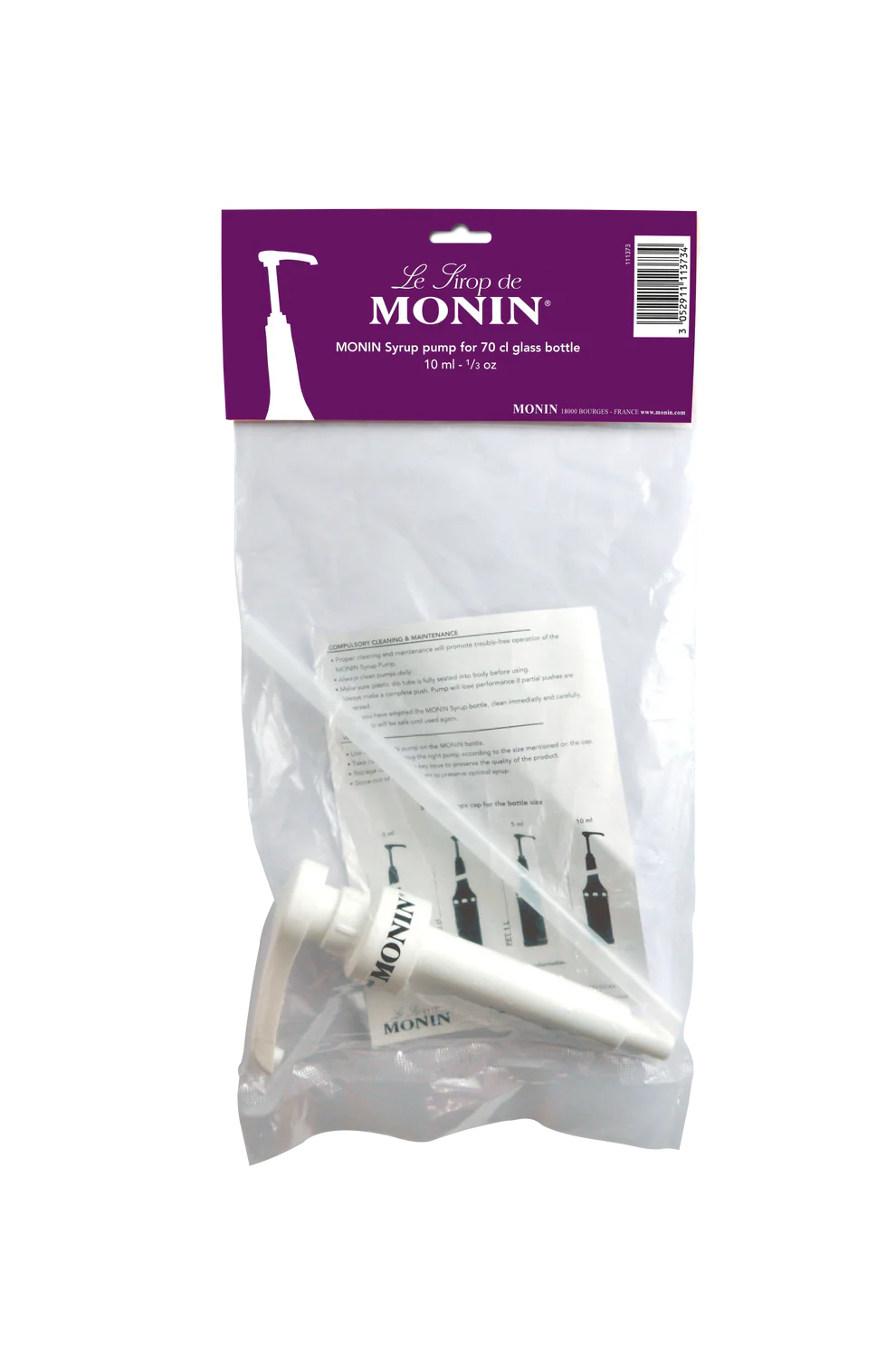 Monin Glass Bottle Syrup Pump 70cl