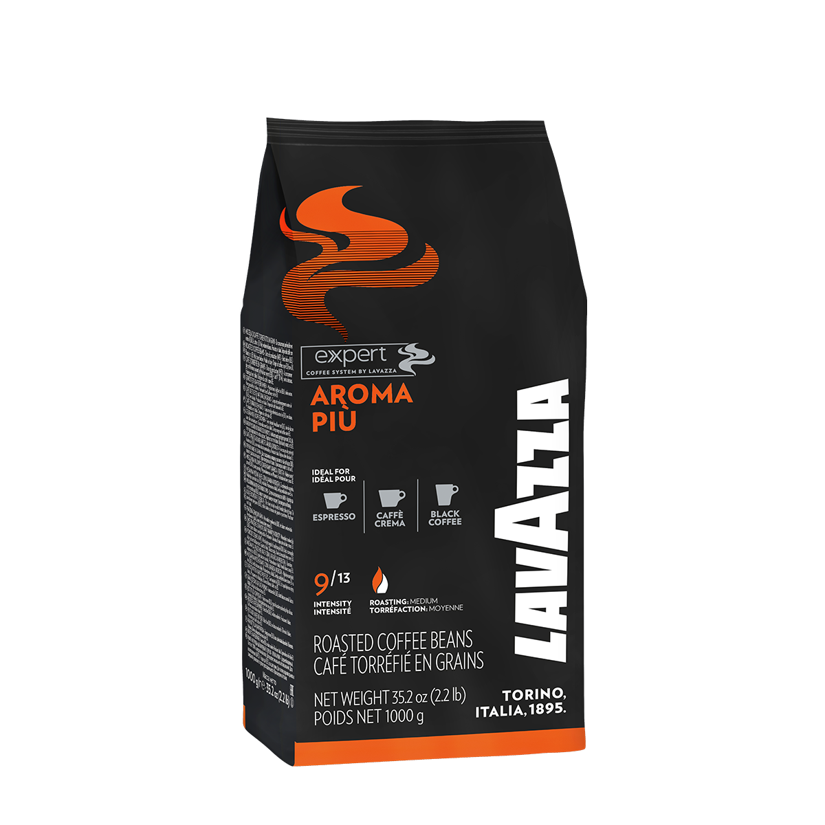 Lavazza Expert Aroma Piu Coffee Beans 1kg