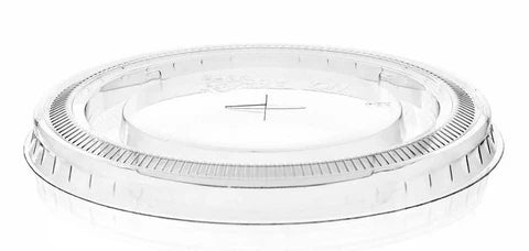 12oz rPET smoothie flat lid 1000 pack eco-friendly recycled plastic cup lids for smoothies, juices, and cold drinks in Ireland