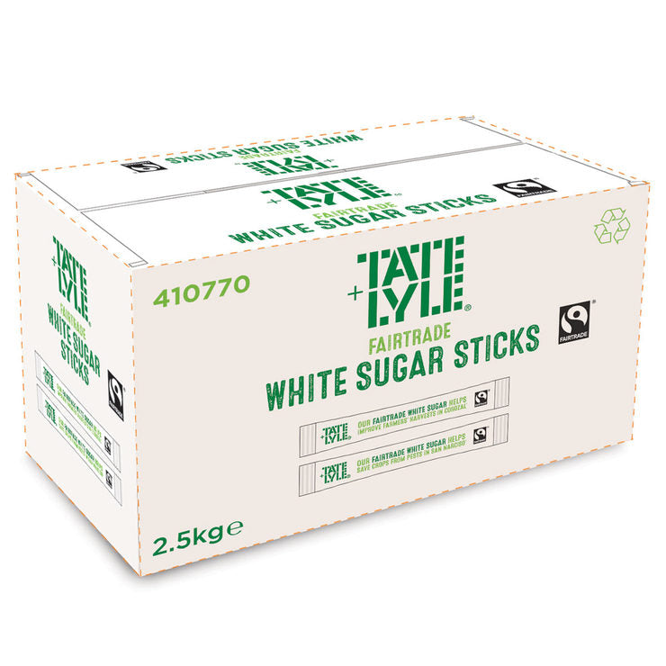 Tate & Lyle Fairtrade Granulated White Sugar Sticks - 1000 Pack