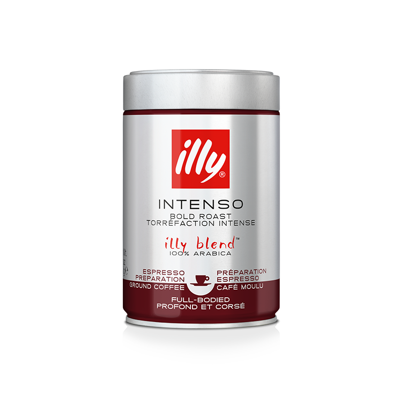 illy Intenso Espresso Bold Dark Roast Ground Coffee 250g