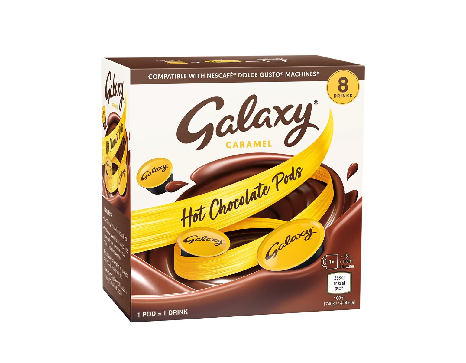 Galaxy Hot Chocolate Pods 8x17g