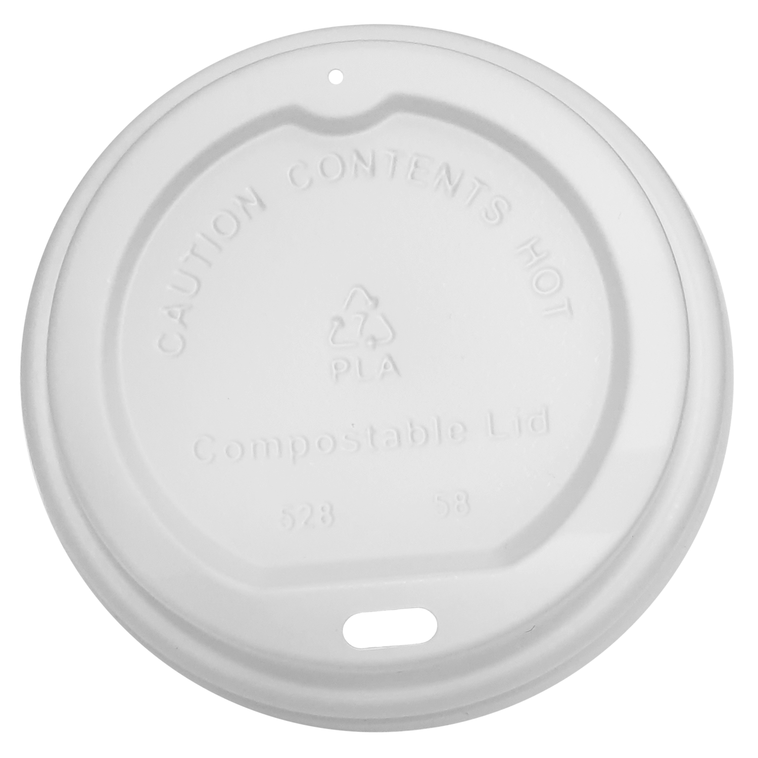 8oz White Sip Lids - 1000 Pack