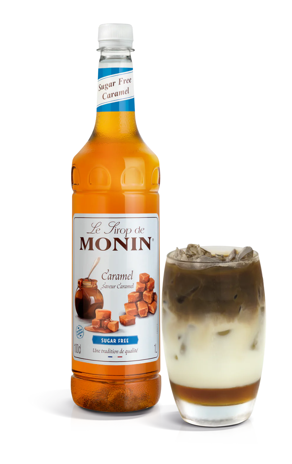 Monin Sugar Free Caramel Syrup - 1 Litre