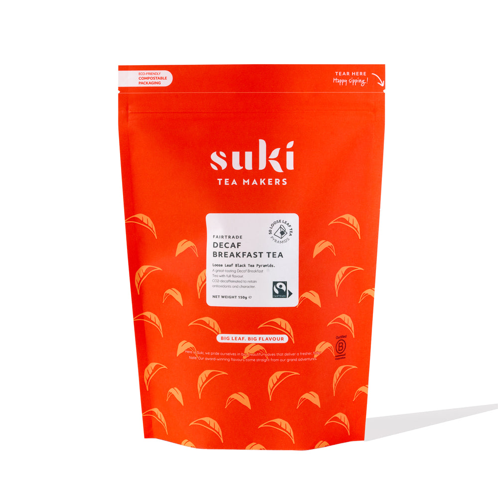 Suki Fairtrade Decaf Breakfast Tea Bags - 50 Pack