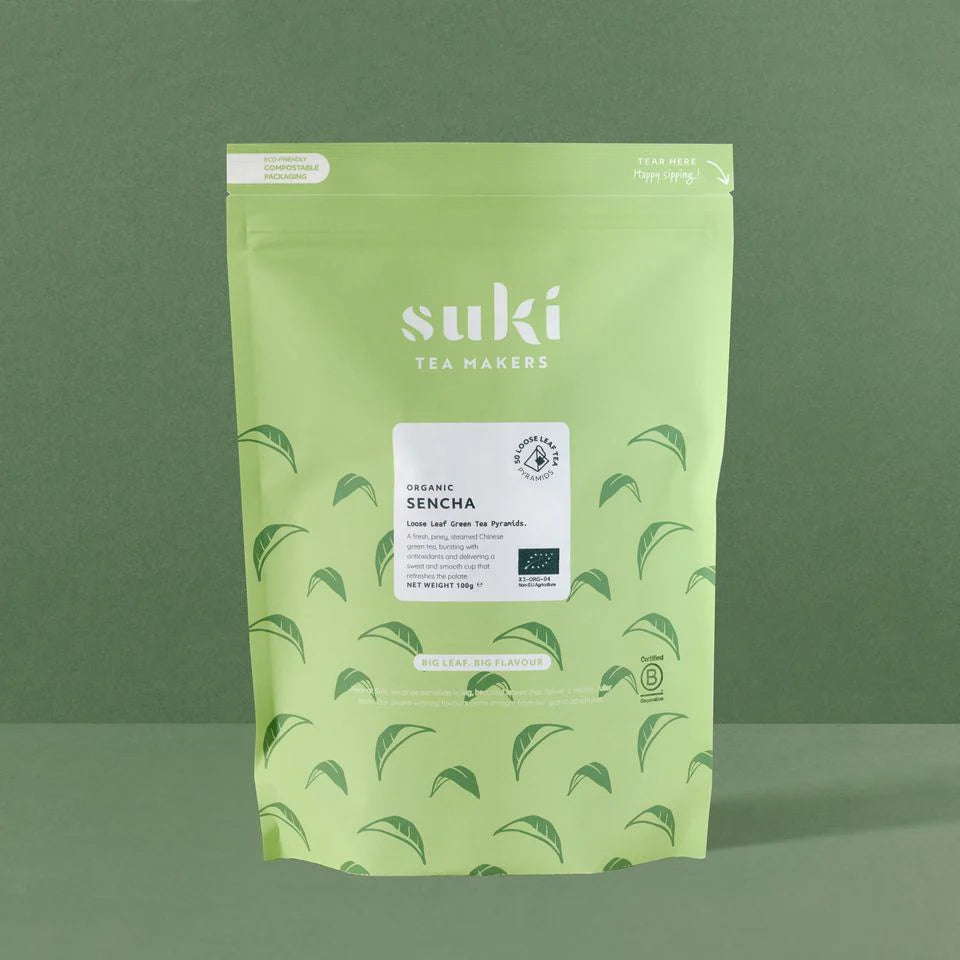Suki Green Tea Bag Pyramids