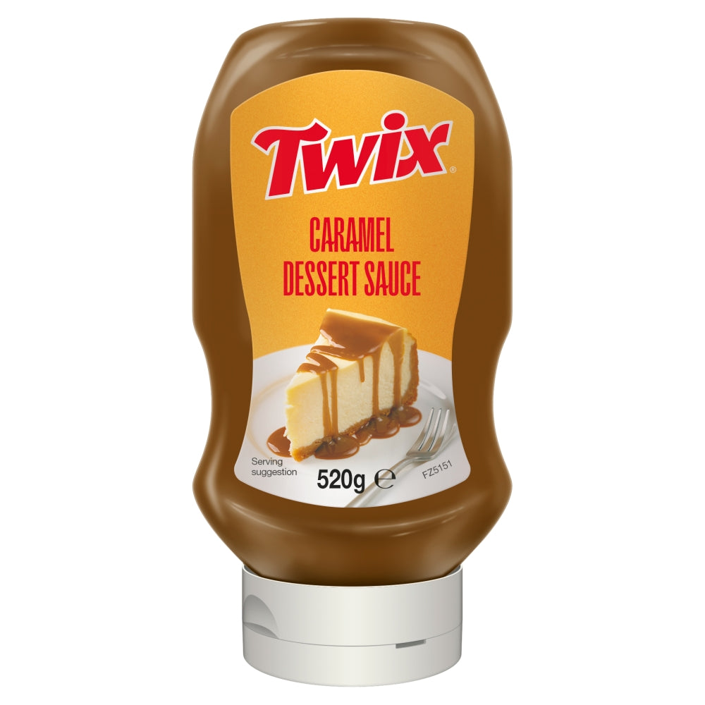 Twix caramel dessert sauce bottle caramel sauce for cheesecake caramel drizzle serving suggestion