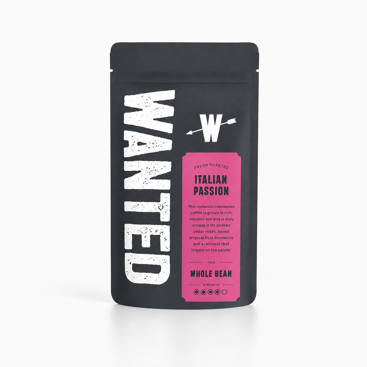Wanted Italian Passion Coffee Beans 250g