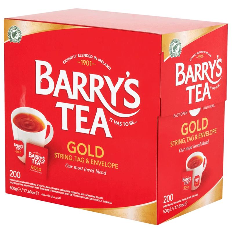 Barry's Tea Gold Blend String & Tag - 200 Teabags