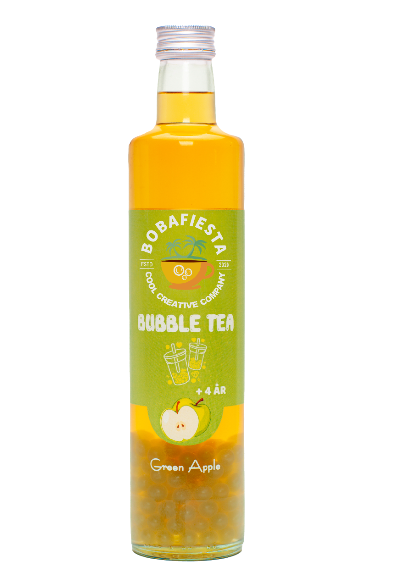 Bobafiesta Bubble Tea Green Apple 500ml