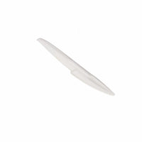 Product photograph of white Go-Pak premium paper picnic basket knife against plain background.
