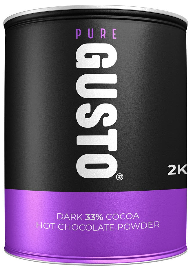 Pure Gusto Dark Hot Chocolate Tin 2kg