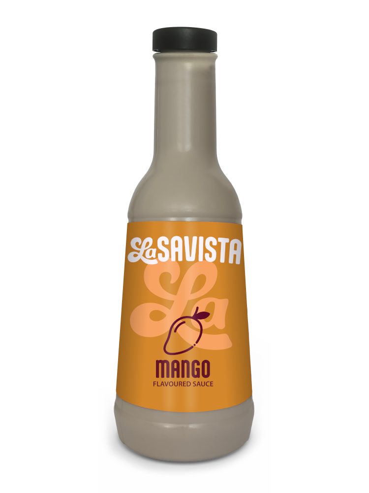 Mango flavoured sauce bottle LaSavista mango syrup concentrate for drinks desserts beverage sauce 45% fruit content