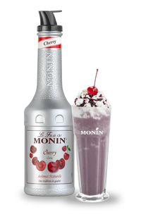 Monin Cherry Purée 1 Litre bottle – premium cherry fruit mix for cocktails and smoothies
