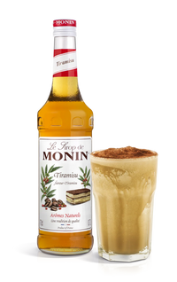 Monin Tiramisu Syrup 70cl bottle – Italian dessert flavour for coffee and cocktails