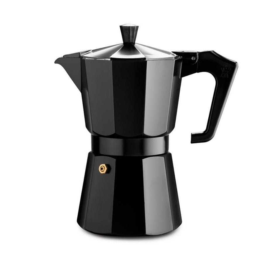 Aluminium Moka Pot - 3 Cup Black Enamel