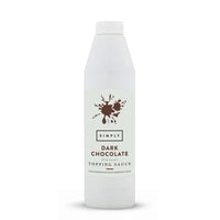 White simply vegan dark chocolate plastic bottle