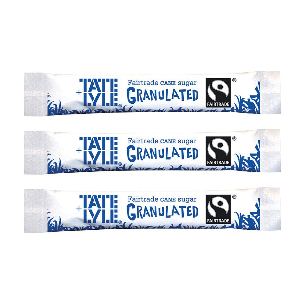 Tate & Lyle Fairtrade Granulated White Sugar Sticks - 1000 Pack