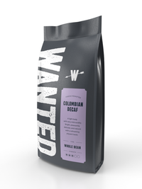 Wanted Decaf Colombian coffee beans 1kg — smooth, caffeine-free Colombian roast, available online in Ireland.