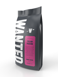 Wanted Italian Passion coffee beans 1kg — bold Italian roast, available online in Ireland.