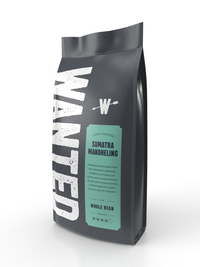Wanted Sumatra Mandheling coffee beans 1kg — rich and earthy Indonesian roast, available online in Ireland.